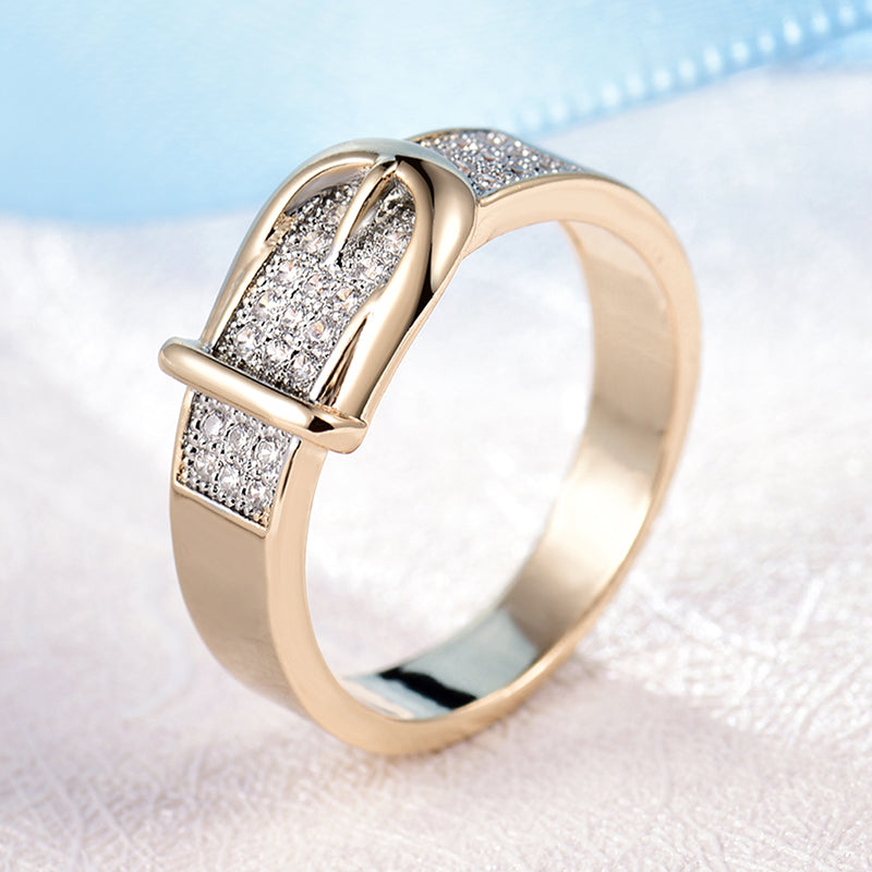 Shining luxurious wedding Belt Ring