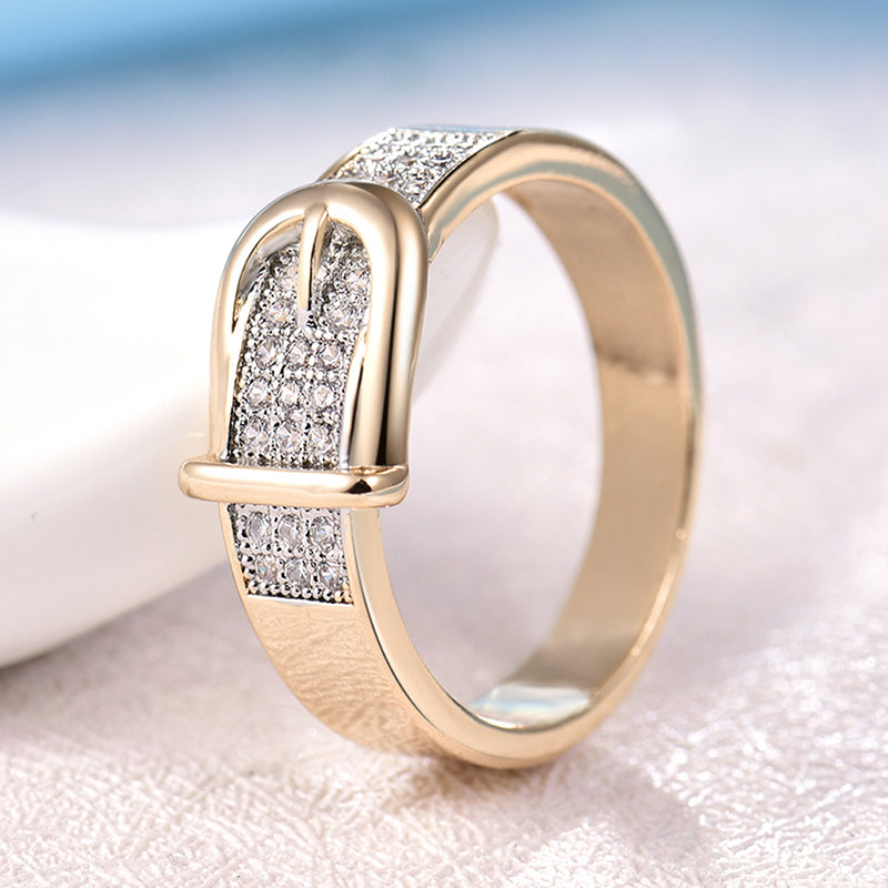 Shining luxurious wedding Belt Ring
