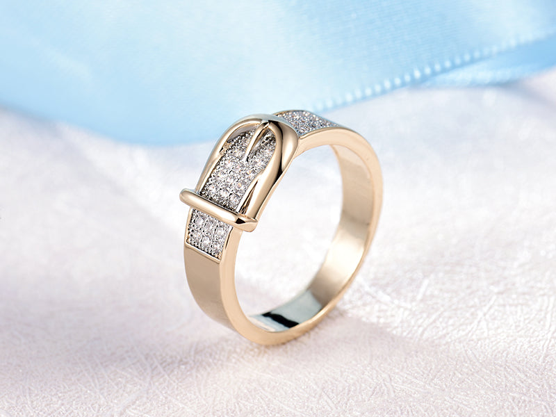 Shining luxurious wedding Belt Ring