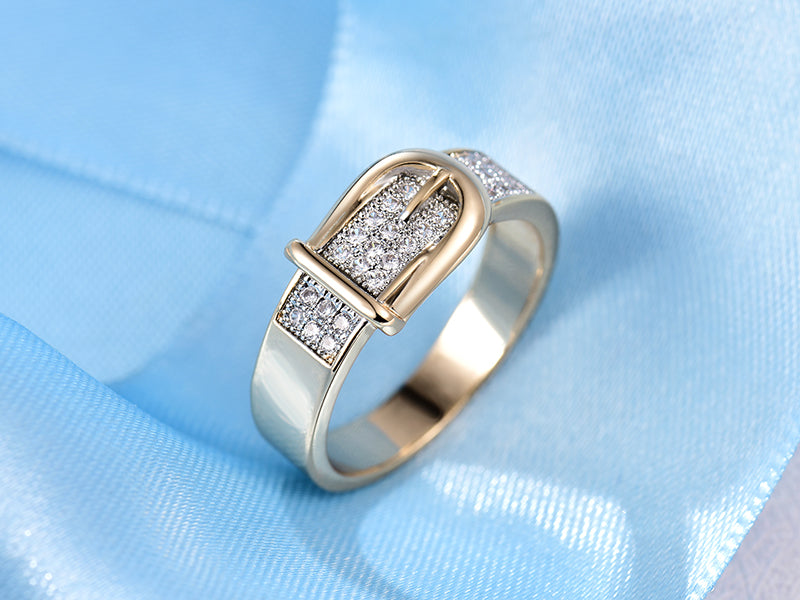 Shining luxurious wedding Belt Ring