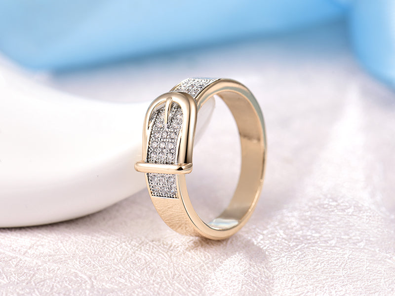 Shining luxurious wedding Belt Ring