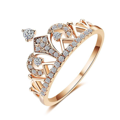 Luxurious princess crown Ring