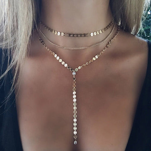 Premium Multiple Layer crystal Necklace