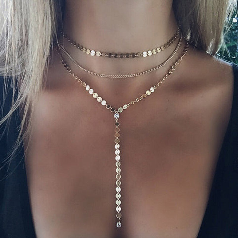 Premium Multiple Layer crystal Necklace